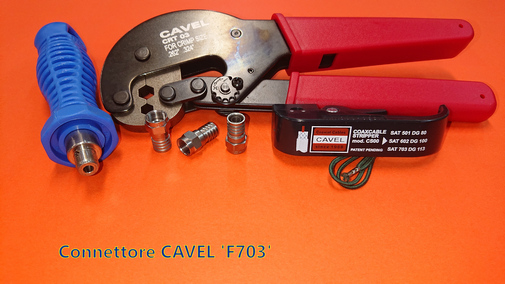 Come montare un connettore F a crimpare con inserto CAVEL®